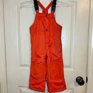 Baby Gap 2T Dark Orange Bib Snowpants